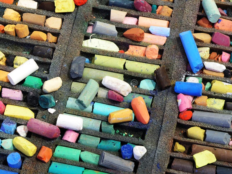Pastel Colored Crayons in a Box Stock Photo Image of multi, color