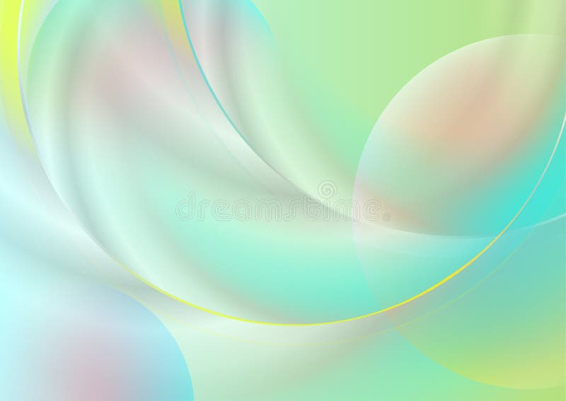 Pastel colorful liquid circles abstract concept geometric background stock illustration