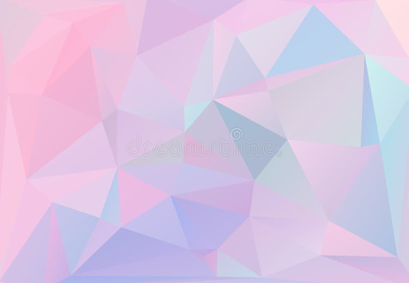 Pastel Colors Inspired from the 80s 90s Aesthetics. Holographic Low Poly  Design Stock Illustration - Illustration of neon, design: 155522697