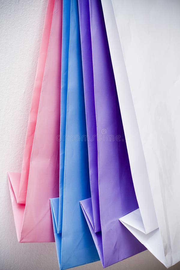 Pastel Coloured Gift Paper Bags Stock Photos Free & RoyaltyFree