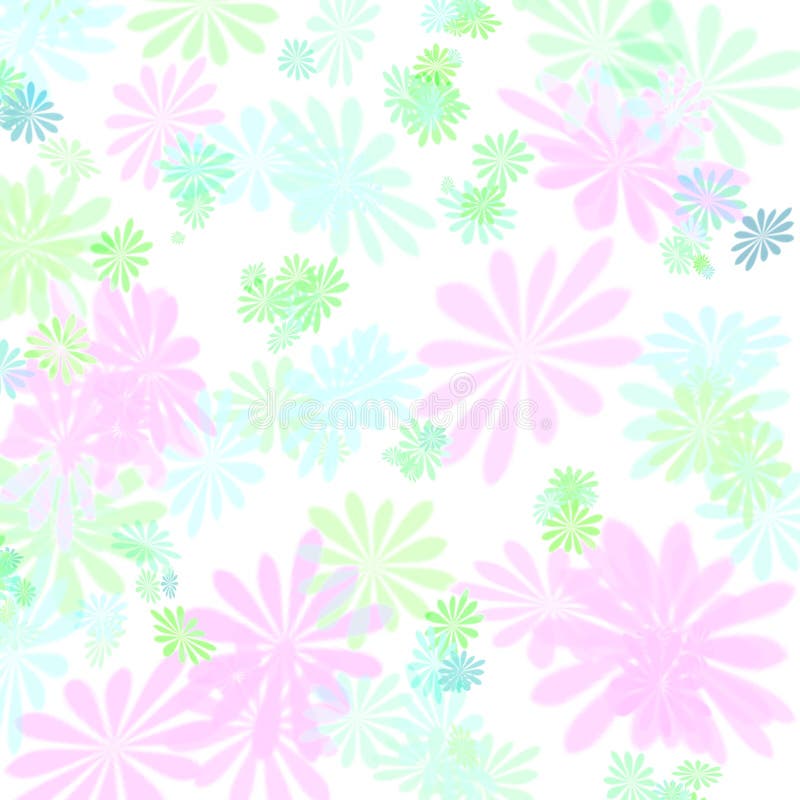 Pastel floral pattern gift paper