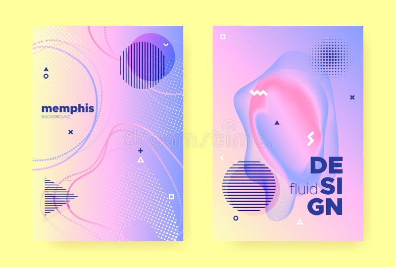Pastel Fluid Banner. Rainbow Hologram Gradient. royalty free illustration