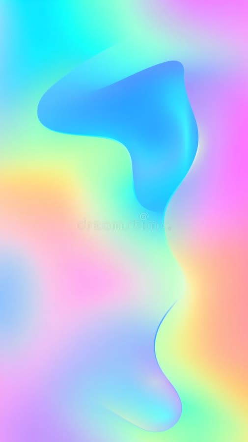 Pastel gradient background featuring flowing liquid shapes creating a vibrant and colorful abstract composition stock photography