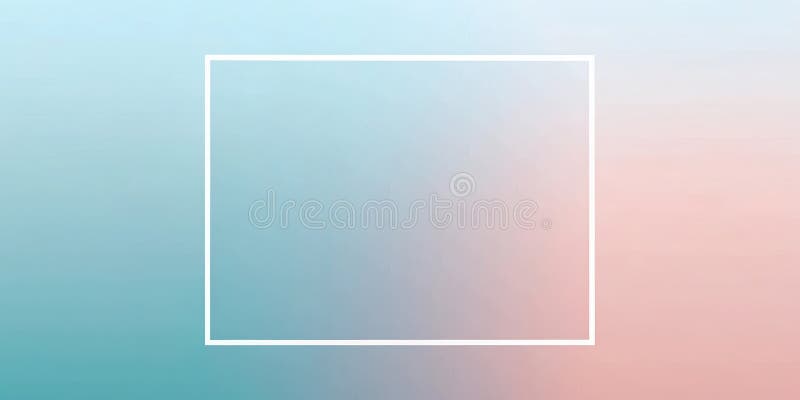 Pastel gradient background with a white square frame ideal for presentations, websites, and social media. Generative AI stock illustration