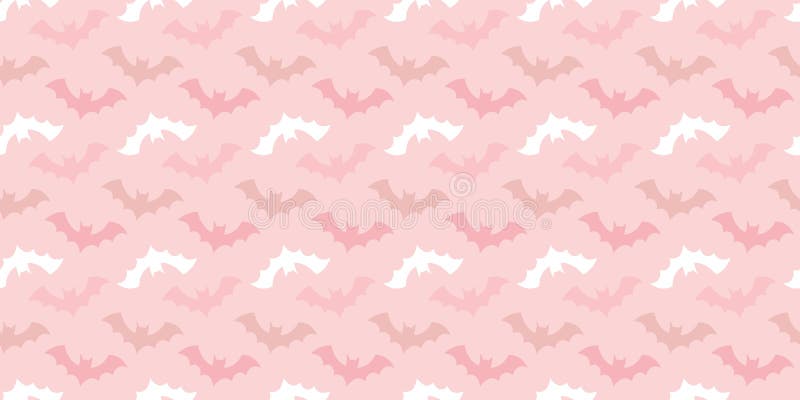 Pastel Halloween Bat Seamless Repeat Pattern Vector Background Stock Vector Illustration Of Scary Fall