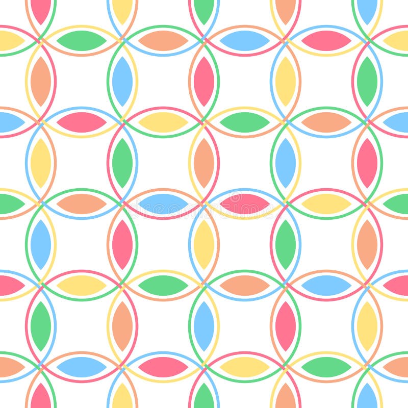 Pastel Interlocking Circles