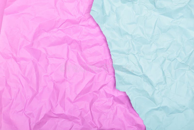 Pastel Pink and Blue Crumpled Paper Texture obrazy royalty free
