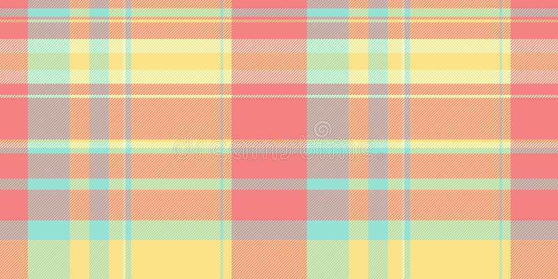 Pastel plaid pattern in calming, bright hues. Perfect for backgrounds, textiles, or creating a warm, inviting atmosphere in vector illustration