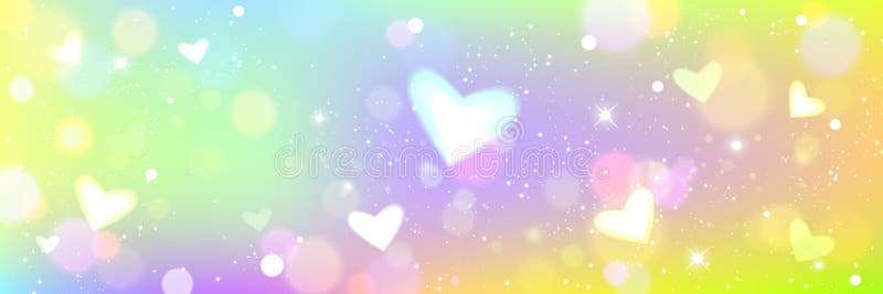 Pastel rainbow gradient background with glitter royalty free illustration