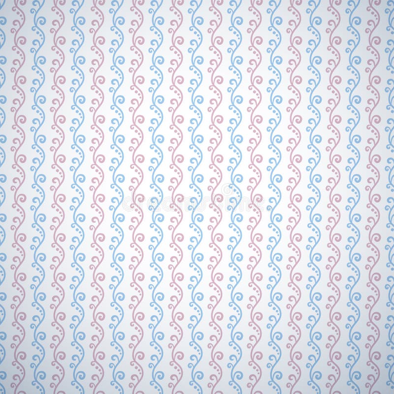 Pastel retro different vector seamless pattern stock illustration