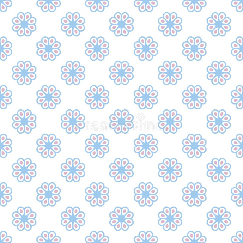 Pastel retro different vector seamless pattern stock illustration