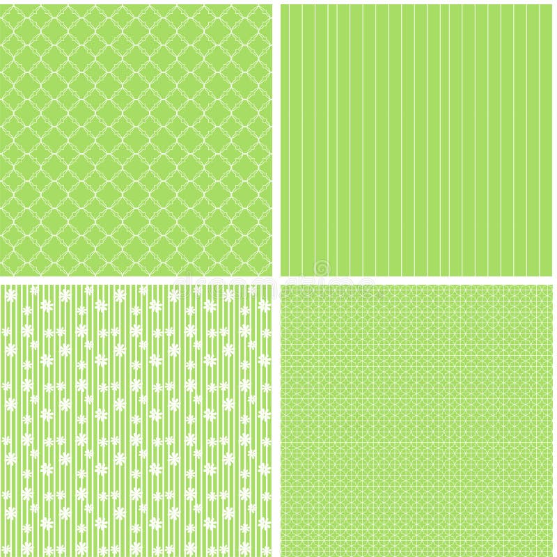 Pastel retro different vector seamless patterns. stock illustration