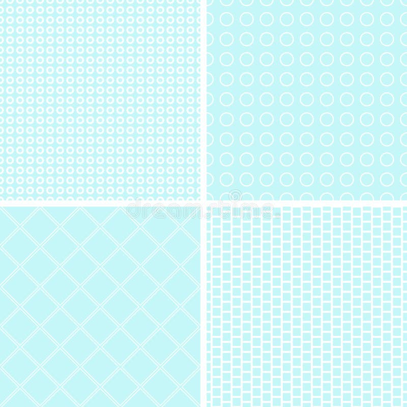 Pastel retro different vector seamless patterns vector illustration
