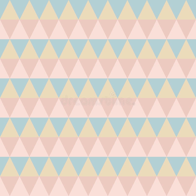 Pastel retro seamless pattern royalty free illustration