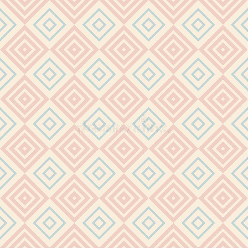 Pastel retro seamless pattern stock illustration
