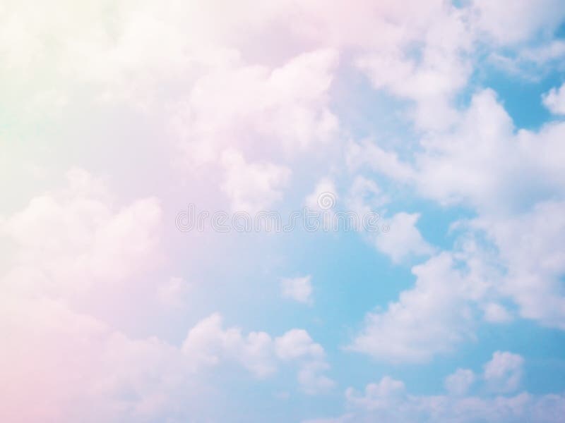 Pastel Pink and Blue Sky Background Stock Image - Image of green, violet:  139784073