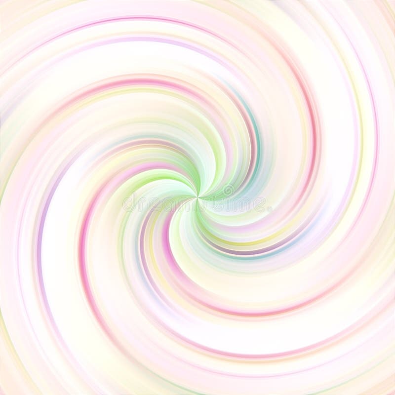 3d Render, Twisted Spiral, Pink Candy Cane, Pastel Color Swirl