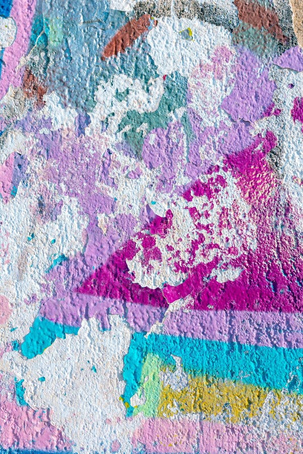 Pastel Textured Abstract Wall Art with Iridescent and 80s Vibes