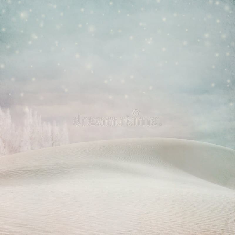 Pastel winter snow background