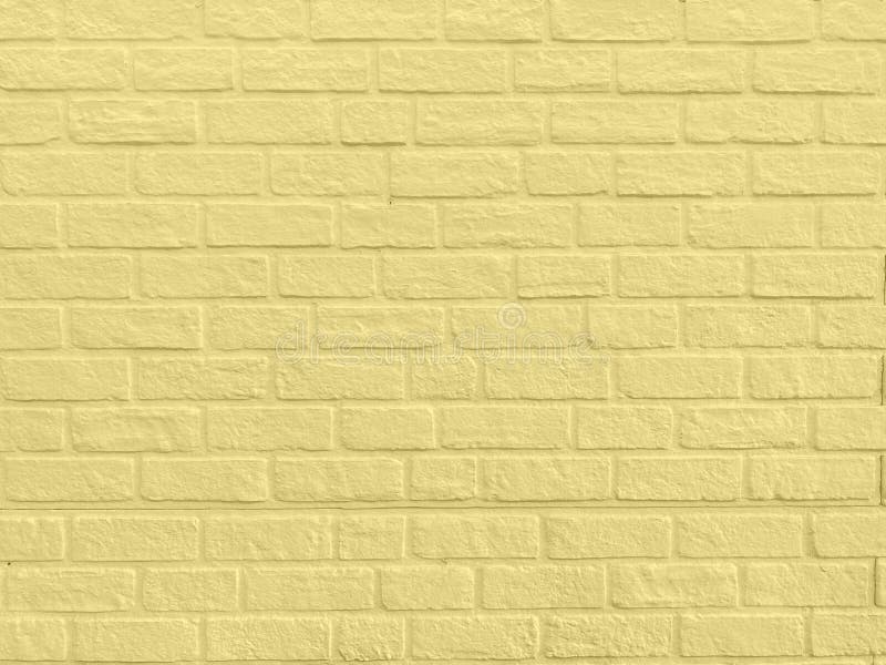 Pastel Yellow Brickwork Texture Wall Background Stock Image - Image of  background, texture: 219099873