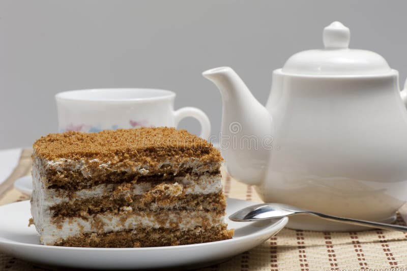 Pastelaria doce flocoso imagem de stock