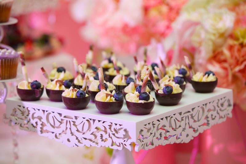 Pastelaria e bolos fotografia de stock