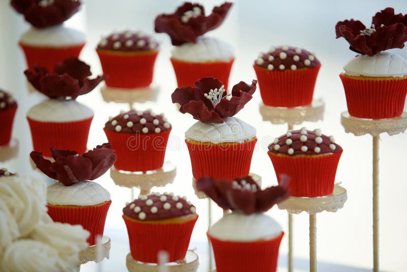 Pastelaria e bolos imagem de stock