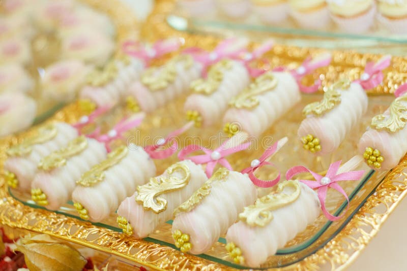 Pastelaria e bolos imagem de stock