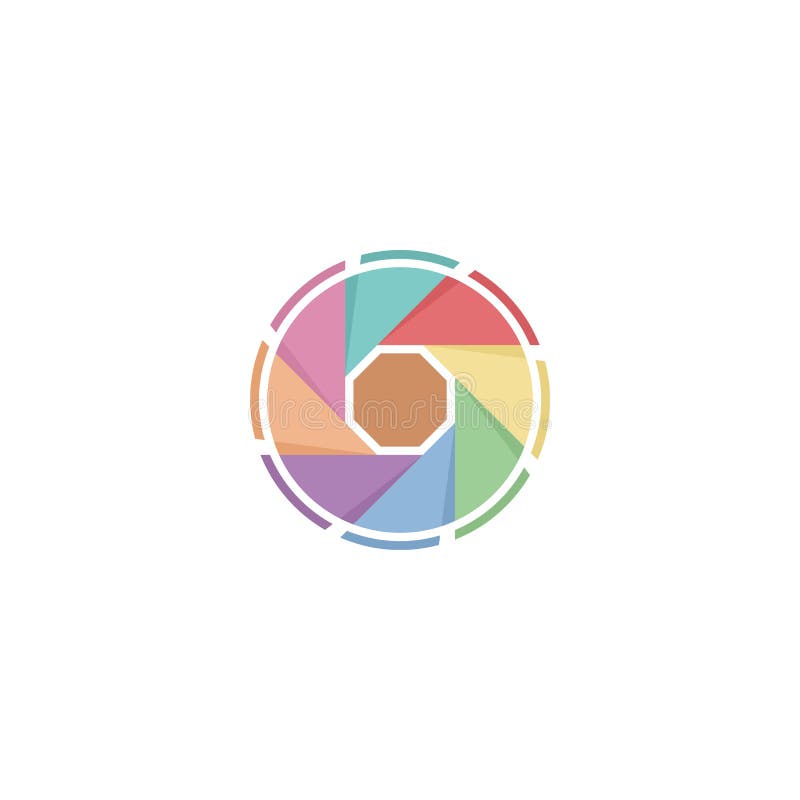 Pastellfotofensterladenlogo lizenzfreie abbildung Pastellfotofensterladenlogo lizenzfreie abbildung