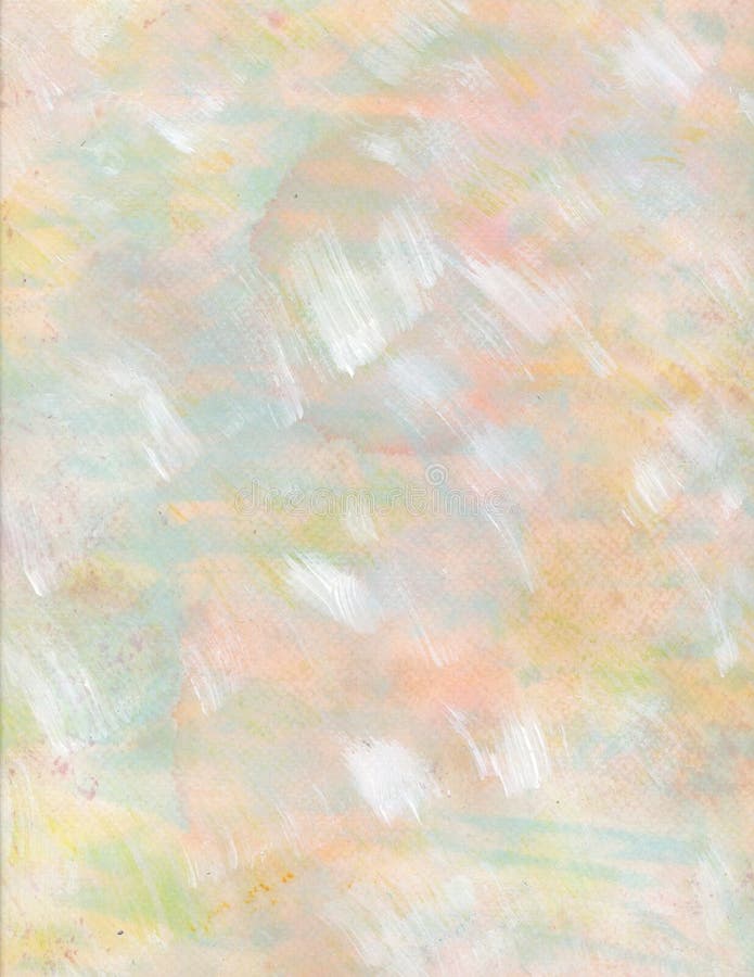Pastelowych menchii akwareli żółty błękitny tło ilustracji