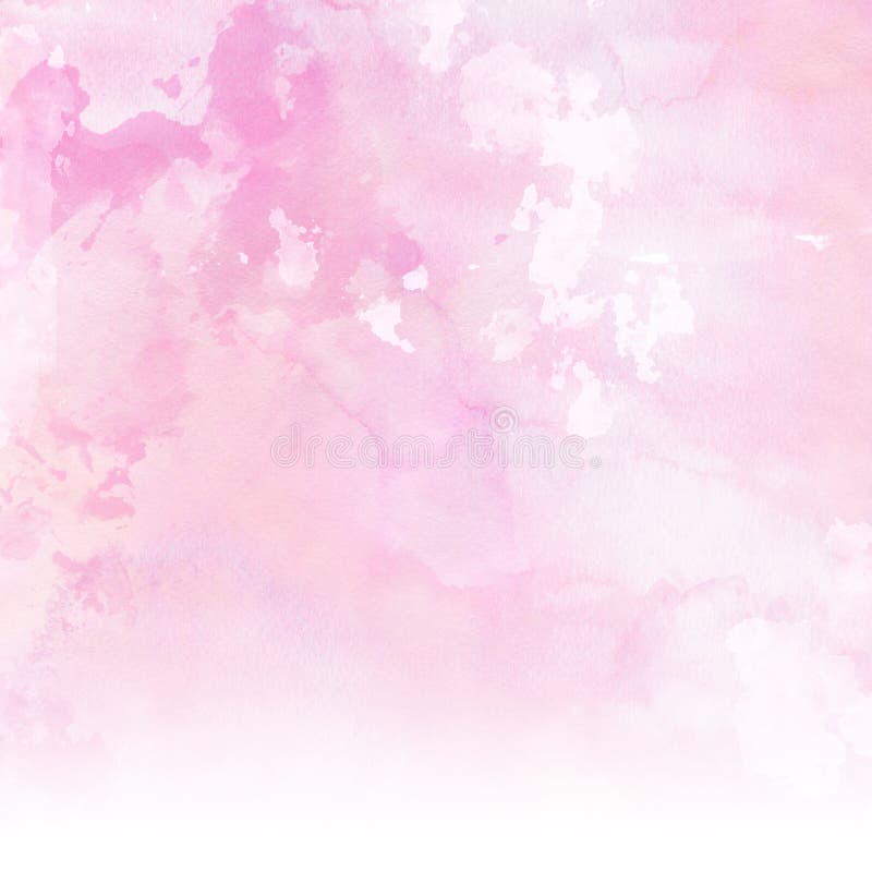 Pastelowych menchii watercolour tło royalty ilustracja