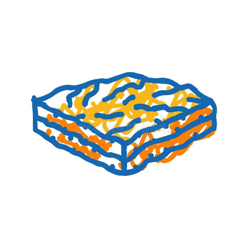 Pasticceria di baklava icona della cucina turca illustrazione di doodle royalty illustrazione gratis