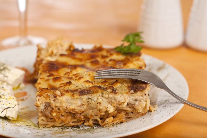 Pastitsio, greek food