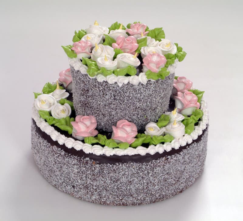 Flower Decorated Cake stock photo. Image of buttercreme 10926908