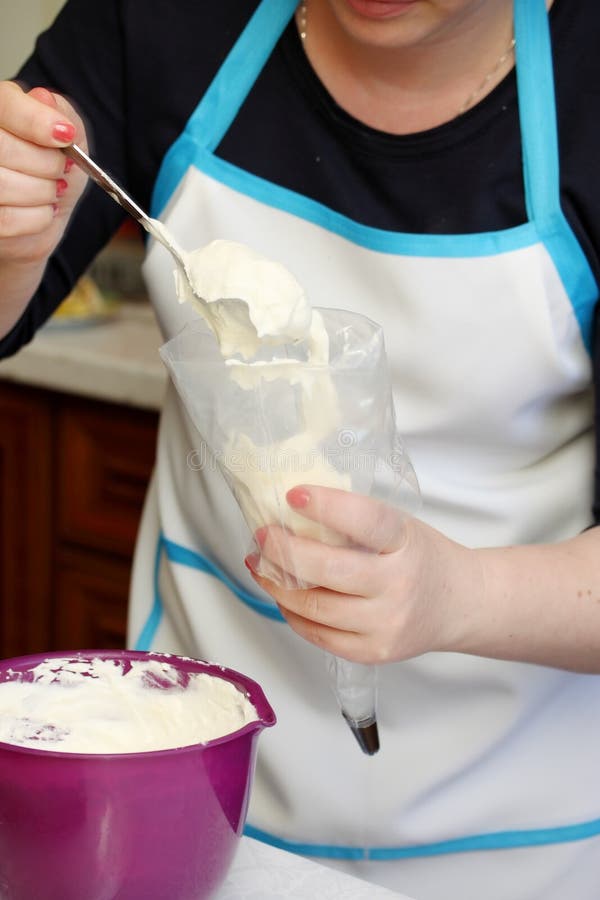 Pastry bag stock photo. Image of ingredient, pipe, dairy 56926210