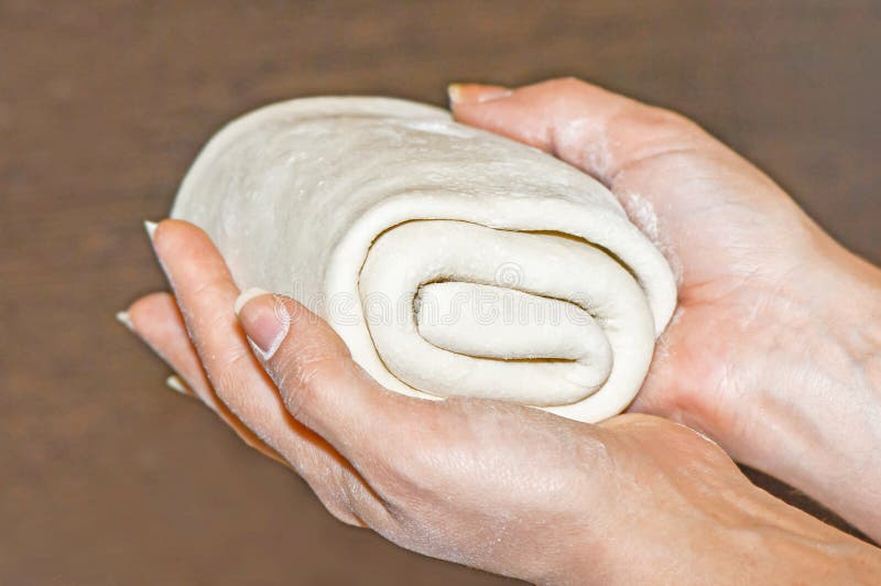 Pastry roll stock image. Image of fingers, chef, dough 28568167