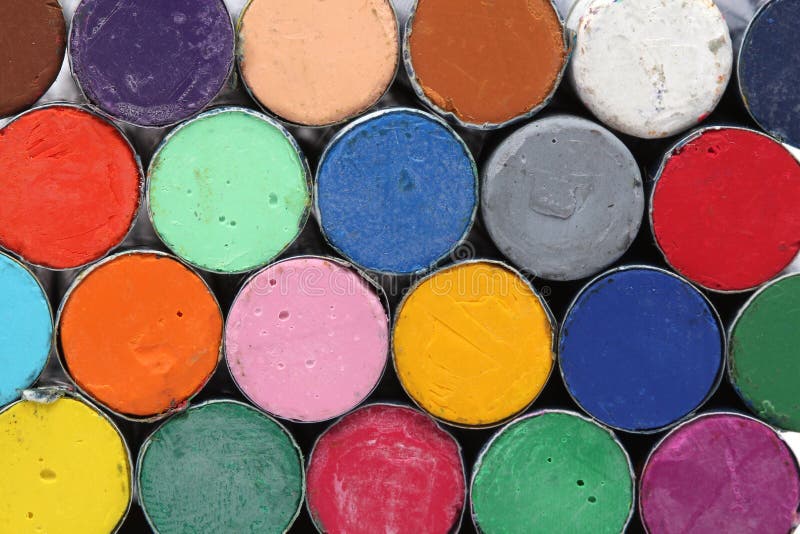 Pastéis redondos dos pastels do petróleo imagens de stock Pastéis redondos dos pastels do petróleo imagens de stock