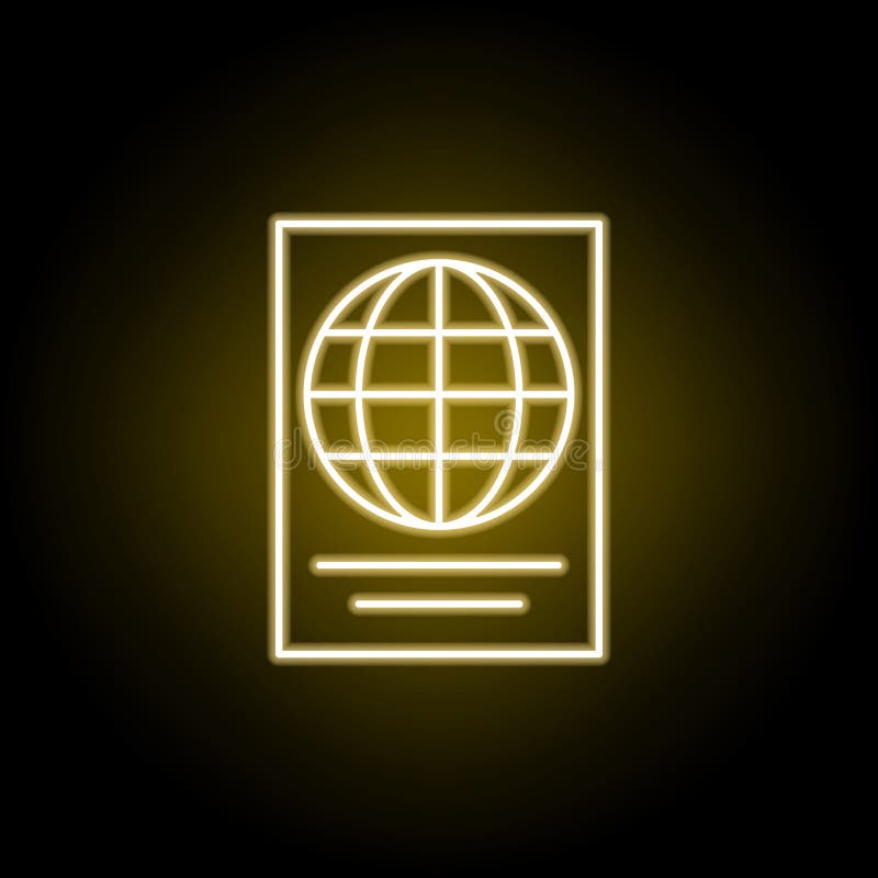 paszportowa ikona w neonowym stylu Element podr??y ilustracja Znaki i symbole mog? u?ywa? dla sieci, logo, mobilny app, UI, UX ilustracja wektor paszportowa ikona w neonowym stylu Element podr??y ilustracja Znaki i symbole mog? u?ywa? dla sieci, logo, mobilny app, UI, UX ilustracja wektor
