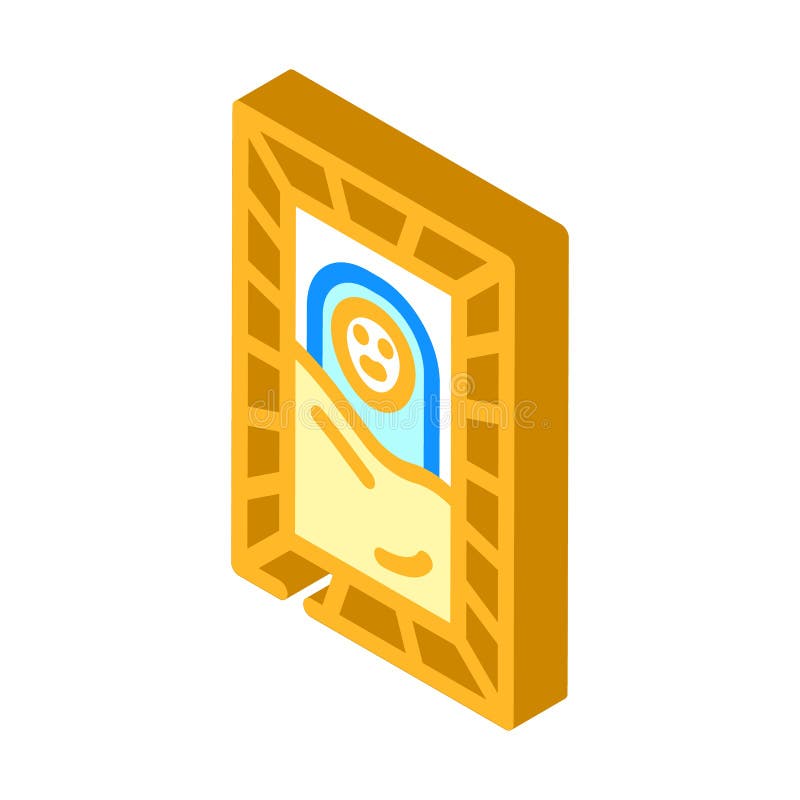 Pat pentru nou-născuți cu ilustrare cu vectori izometrici pentru nou-născuți vector illustration