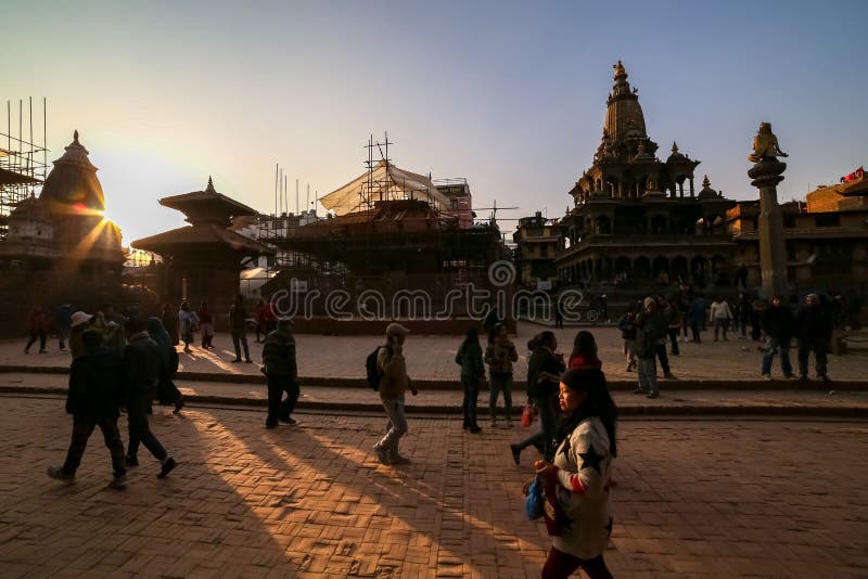 Patan Durbar Square in Nepal royalty free stock photo Patan Durbar Square in Nepal royalty free stock photo