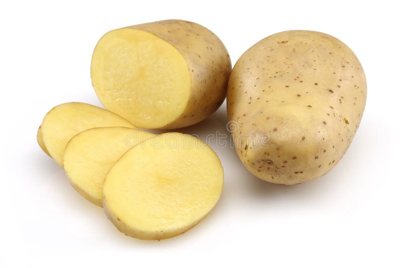 Patata cruda e patata affettata