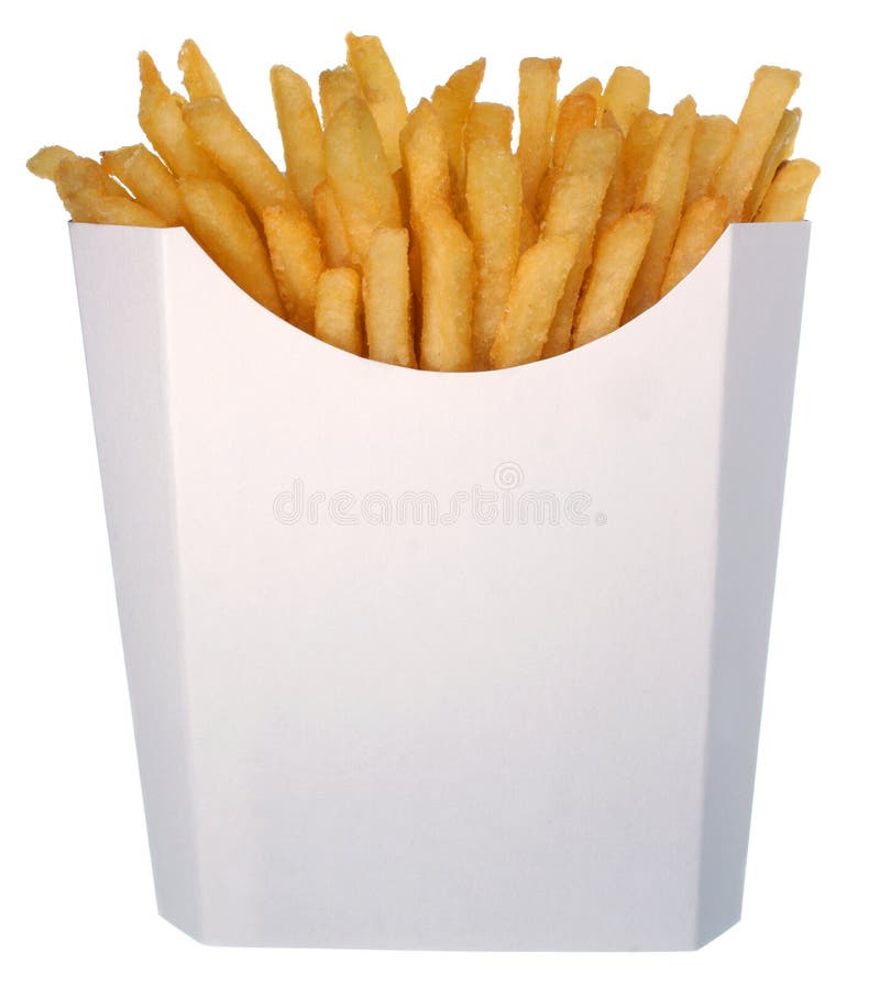Patatas fritas en cartón