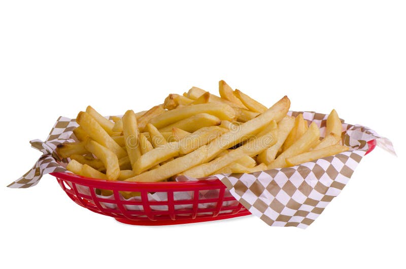 Patatas fritas en cesta