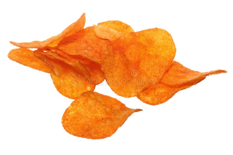 Patatas a la inglesa. Patatas fritas aisladas en blanco. imagen de archivo libre de regalías Patatas a la inglesa. Patatas fritas aisladas en blanco. imagen de archivo libre de regalías