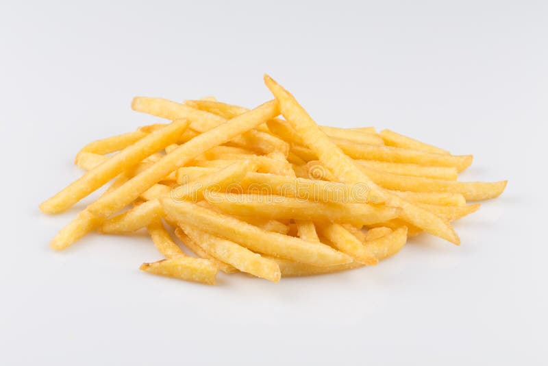 Patate fritte isolate fotografie stock Patate fritte isolate fotografie stock