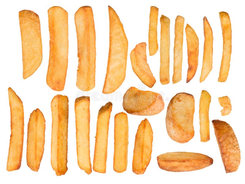 Patate fritte nel moto della gelata illustrazione di stock Patate fritte nel moto della gelata illustrazione di stock
