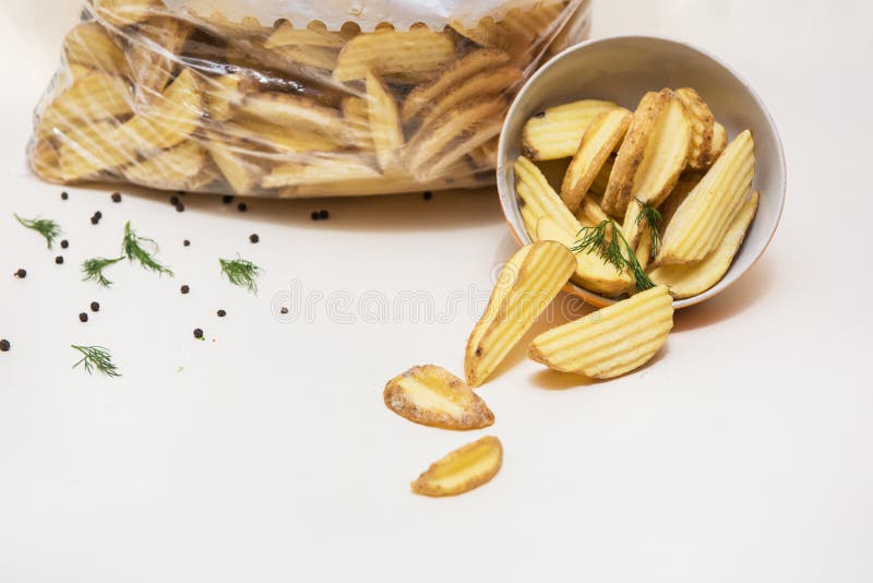 Patatine fritte fritte di riso fotografia stock Patatine fritte fritte di riso fotografia stock