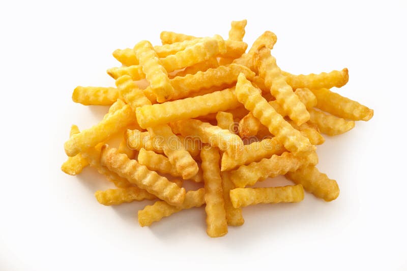 Patatine fritte sgualcite croccanti dorate deliziose immagini stock libere da diritti Patatine fritte sgualcite croccanti dorate deliziose immagini stock libere da diritti