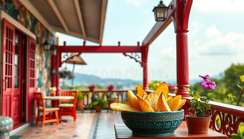 Patatine fritte in un cestino al bar all'aperto cibo per spuntini informali e gustosi Generative AI royalty illustrazione gratis