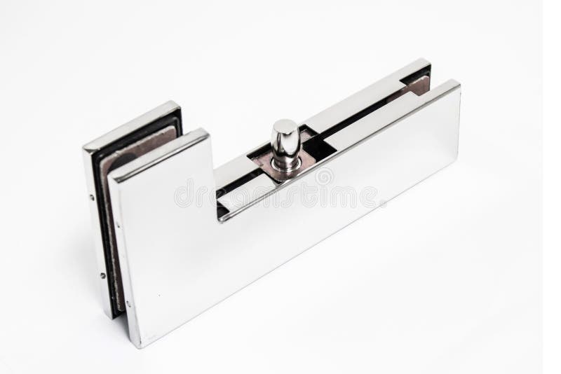 Patch Fittings for Door Glass Stock Image Image of white, externally